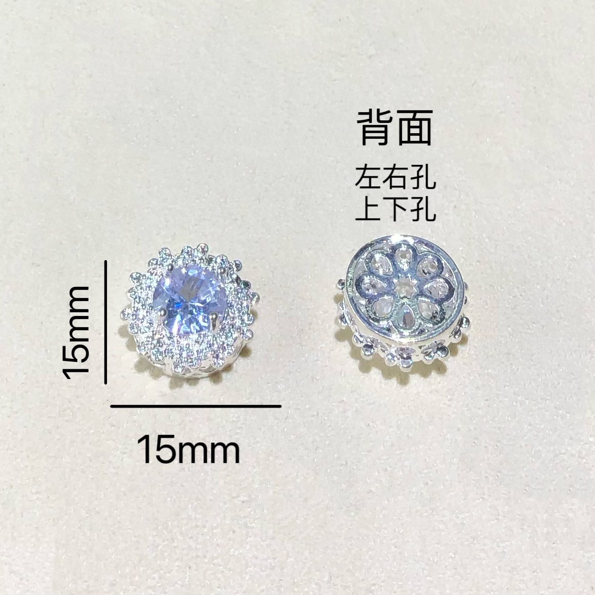 14K Gold-Filled Color-Preserving Crystal DIY Accessories Egg-Shaped Star Moon Magic Box Bead Spacer Bracelet Necklace Accessories