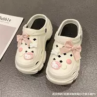 Высокие милые летние туфли, мультяшные пляжные шлепанцы