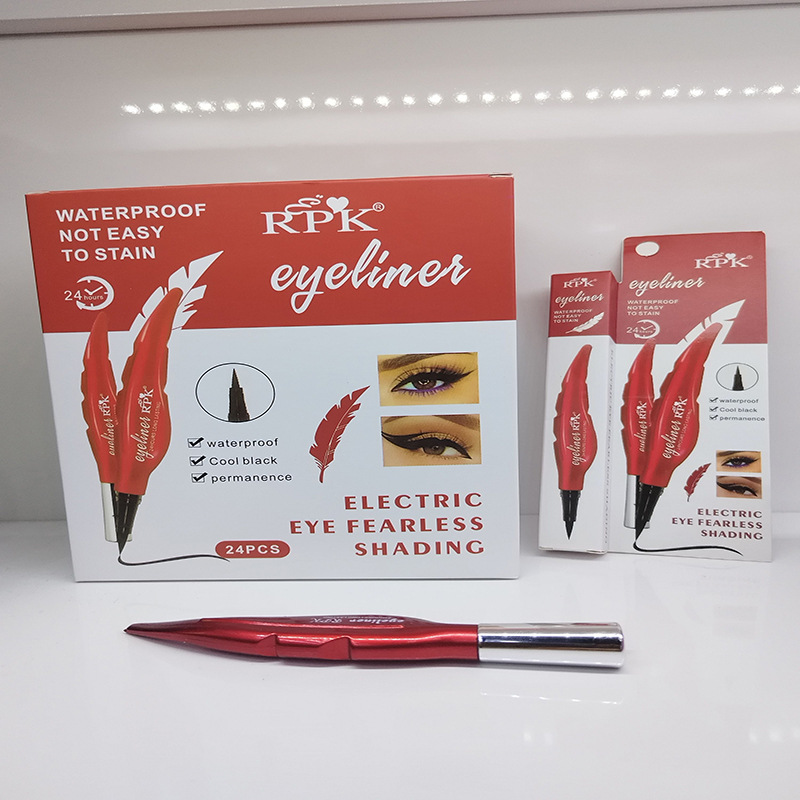 [Solo para exportación / transfronteriza] nuevo comercio exterior RPK eye-liner pen seco rápido anti-transpiración no mareo negro de un solo paquete de eye-liner