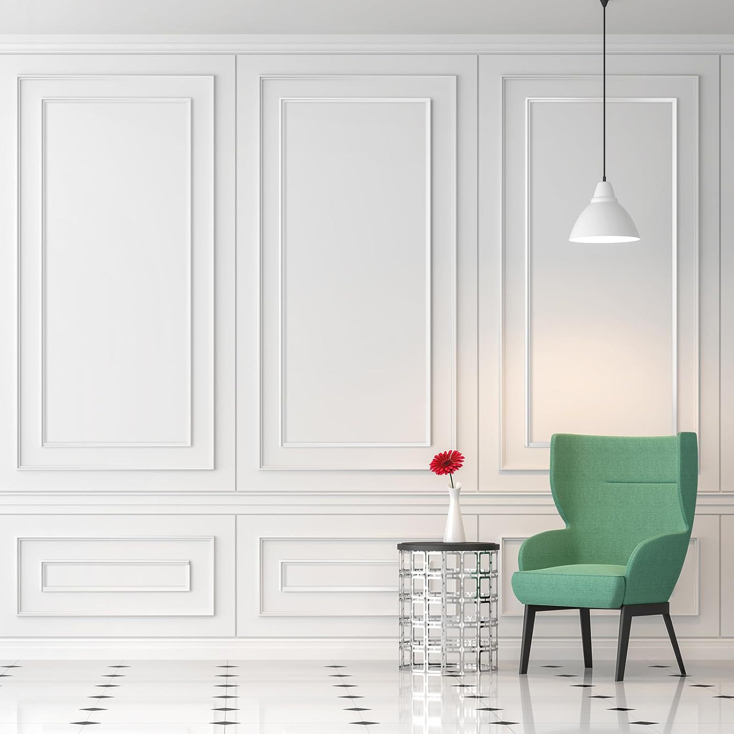 PS装饰线条环保粘墙成型套件组装墙体轻松安装可撕贴环保材质