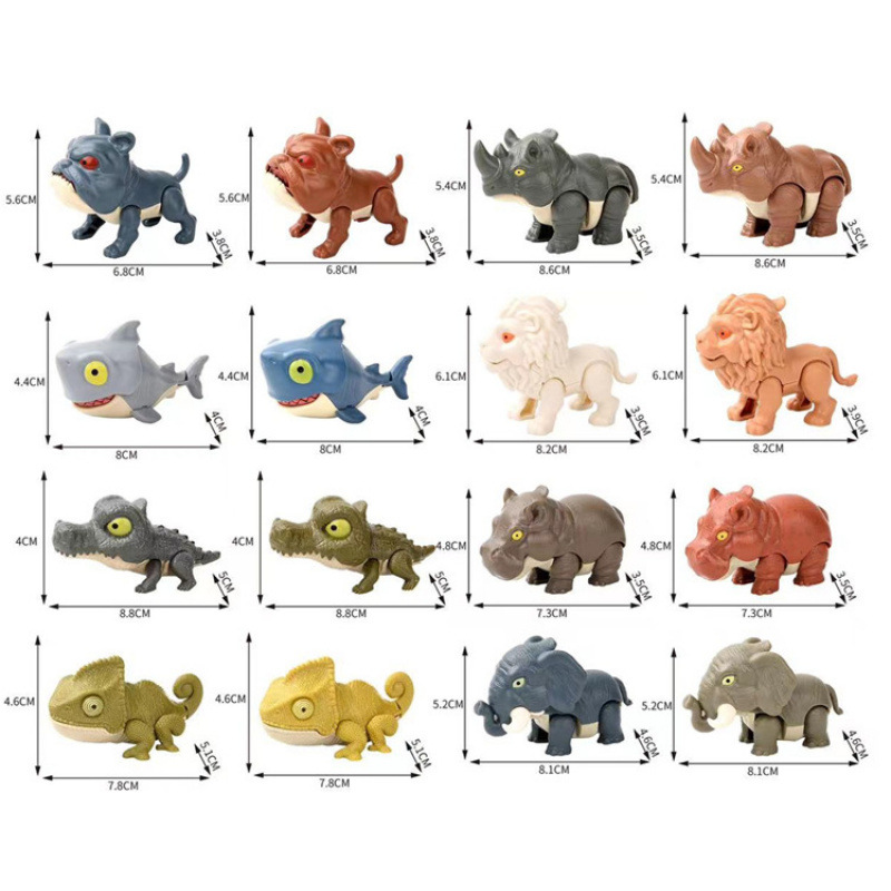 Modelo de Mini Dinosaurio de Simulación para Morder Dedos, Plástico, para Niños