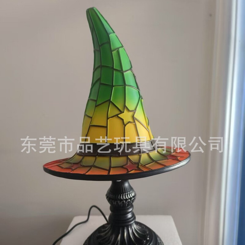 国境を越えた独立駅の新型ウィッチハットLamps創意家庭ゴシック式夜灯プレゼント女巫帽灯|undefined