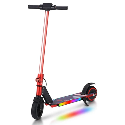 6.3-Inch Foldable Children's Electric Qatlanan elektrik skuterlər - red