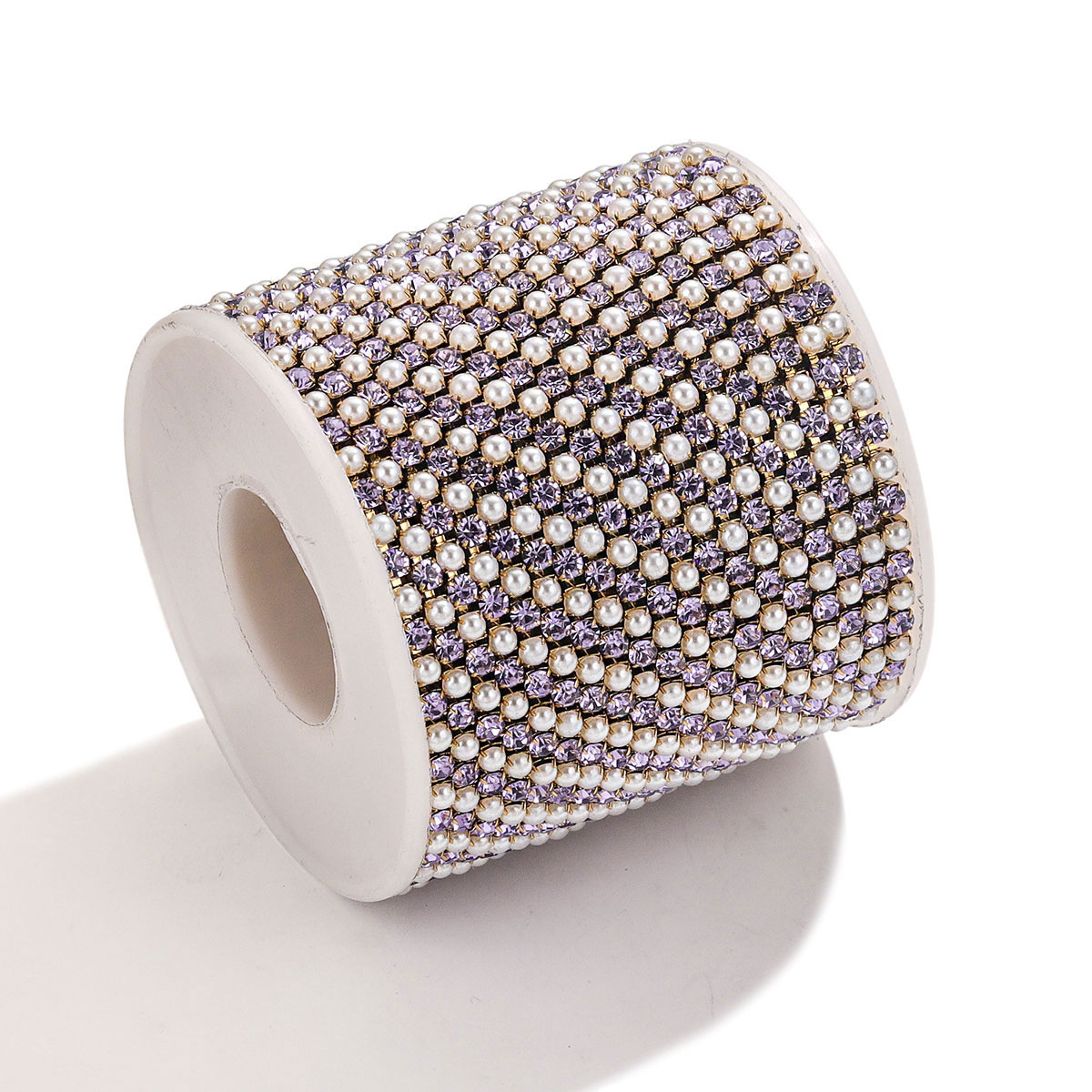 Acero inoxidable cristal perla garra cadena Ropa Accesorios vestido color cadena DIY joyería cadena diamante joyería cadena