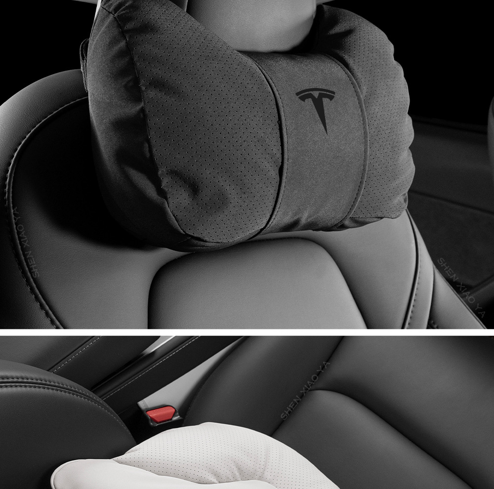 Suitable for Tesla Model 3/Yl New Version/S/X Car Headrest, Neck Pillow, Car Lumbar Support