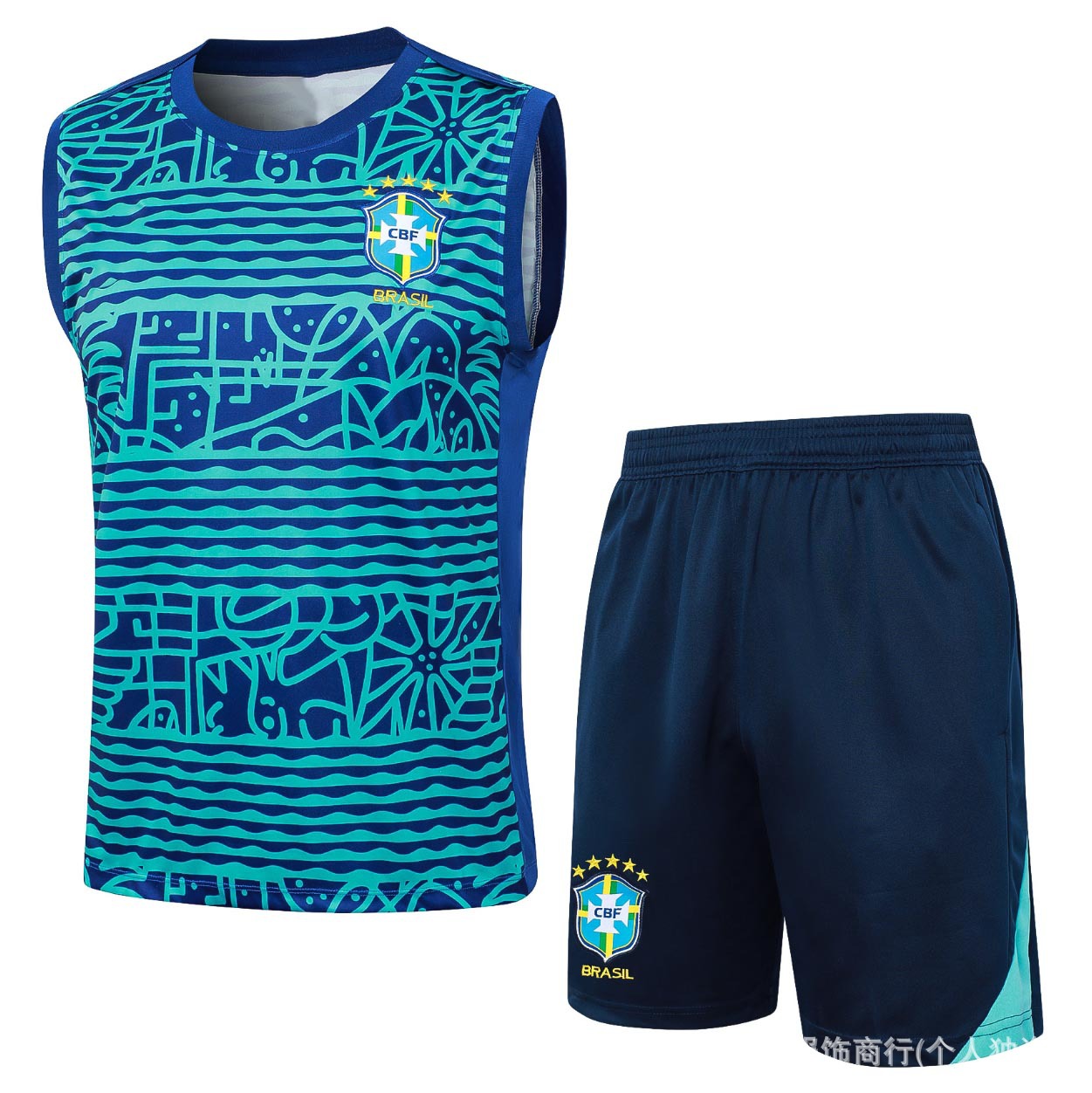 2425 조끼 브라질 컬러풀 잉크젯