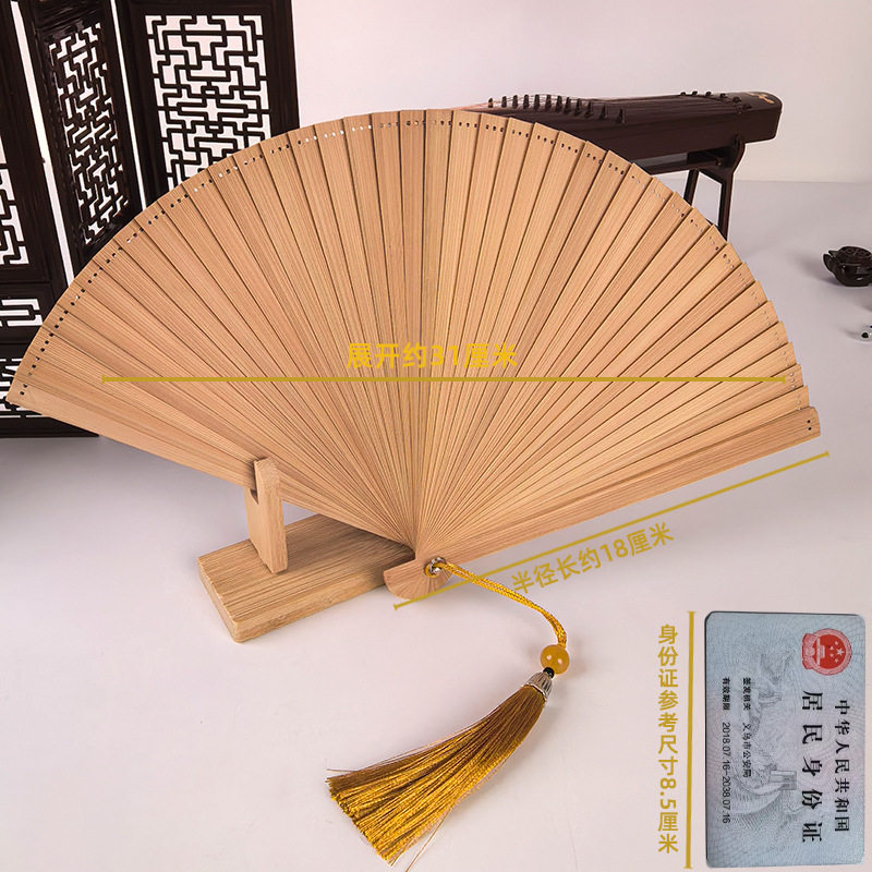 Ventilador antiguo ventilador plegable de verano chino chino cheongsam ventilador plegable de bambú artesanía ventilador pequeño ventilador de baile ventilador image 56