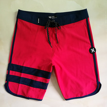 Hurley跨境专供沙滩裤男士港湾大红沙滩裤 休闲速干冲浪夏季泳裤
