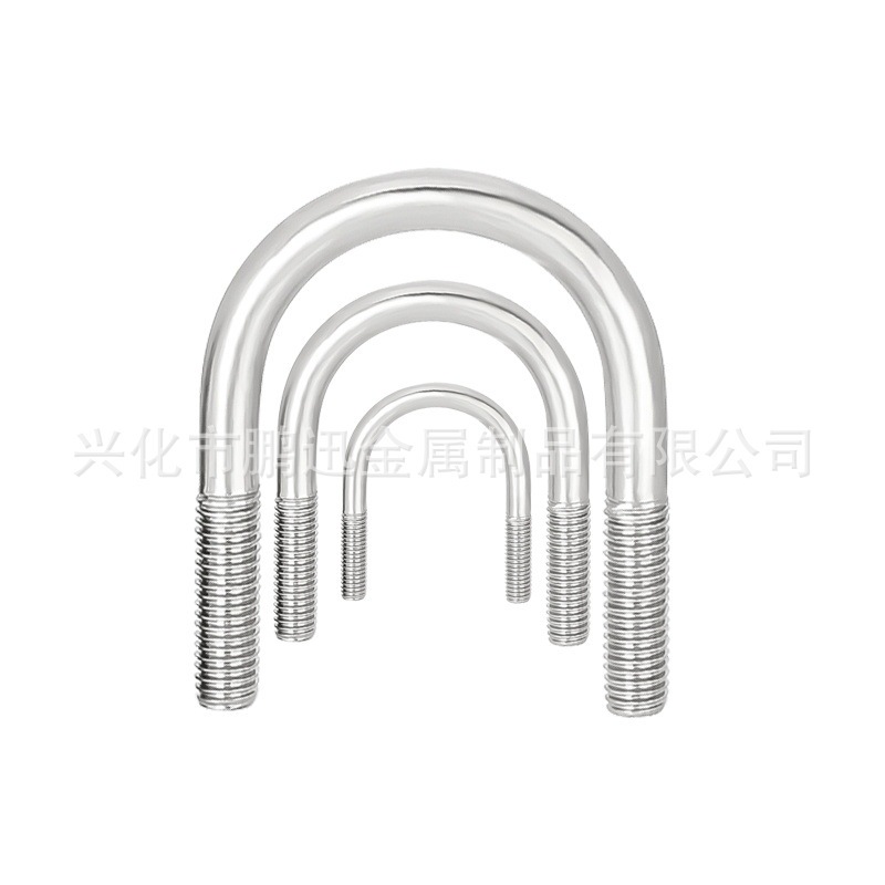 304ステンレスUネジU型カードボルト固定パイプクランプM6M8M10M12M16M20M24|undefined