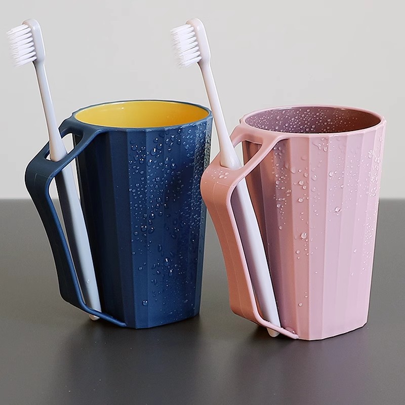 Portable Toothbrush Cup With Handle For Home And Dormitory_voghion.com