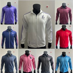 2526サッカーユニフォーム新作選手ジャケットコートマイアミ二番目のアウェイ・ホームユニフォーム赤マンチェスターユナイテッド青アーセナルファン