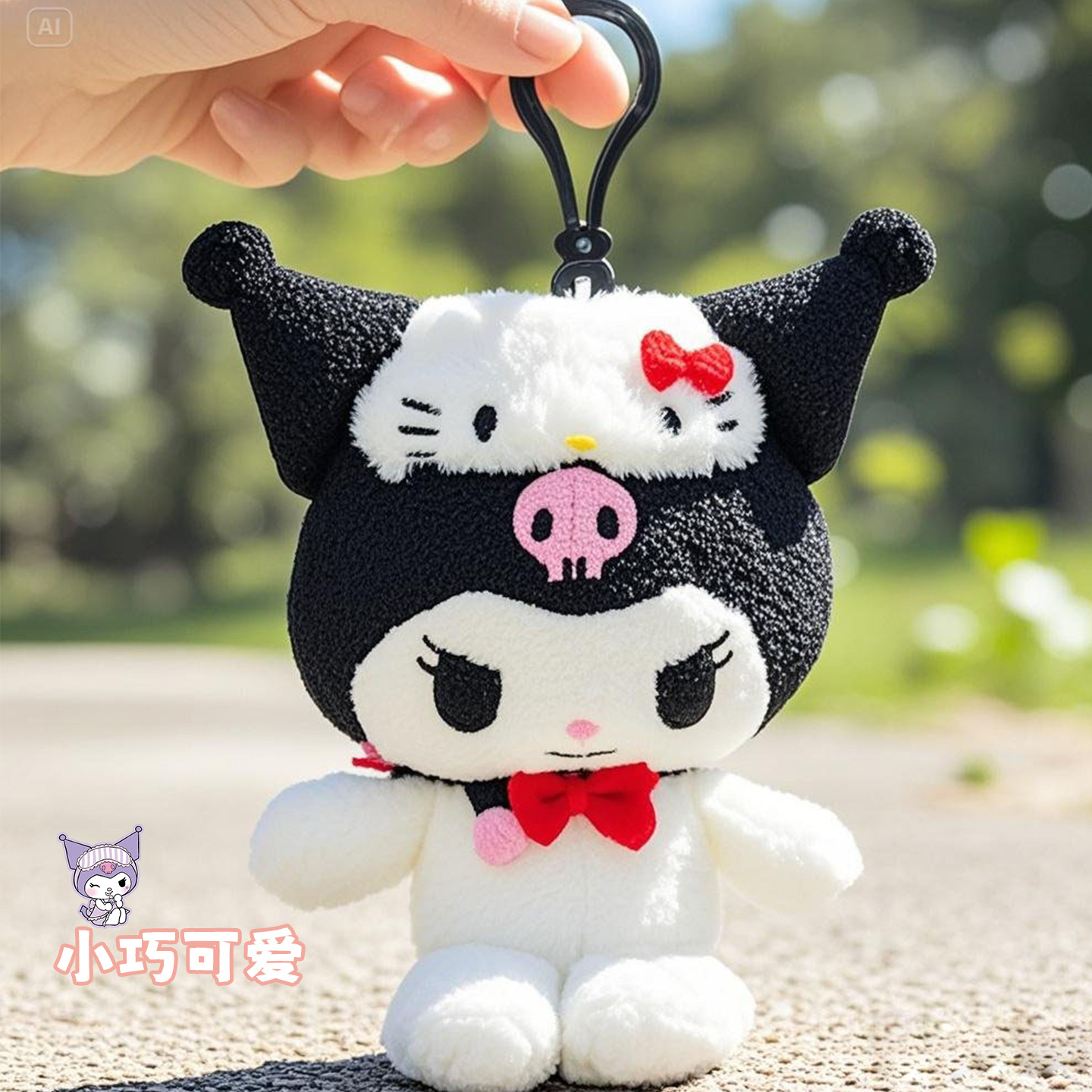 正規品 長億 サンリオ ぬいぐるみキーホルダー クロミ ハローキティ シナモロール ランドセル飾り
