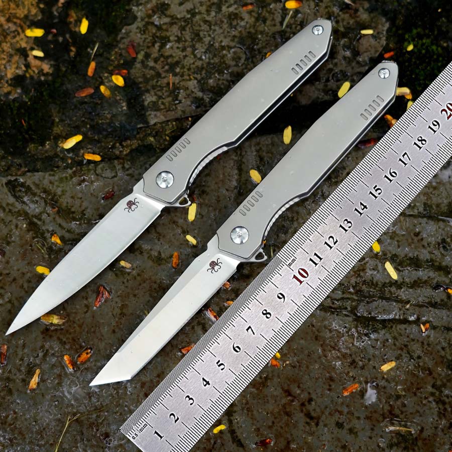 M390刃钛合金柄折叠刀户外露营随身日常水果小刀HWZBBEN厂家直发