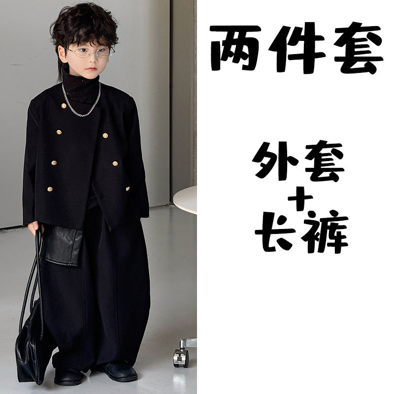 Комплект, куртка, черный фонарь, штаны, в стиле Шанель