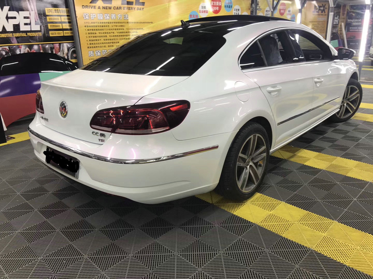 Car body color change film ceramic white chameleon bright white gradient gold red purple blue matte full car film
