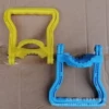 Double -pull hand jacquard blue and yellow one each