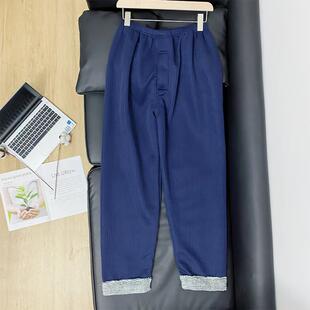 Winter thin quilted trousers for leisure, plus size, suitable for spring and autumn, increased thickness, for middle age