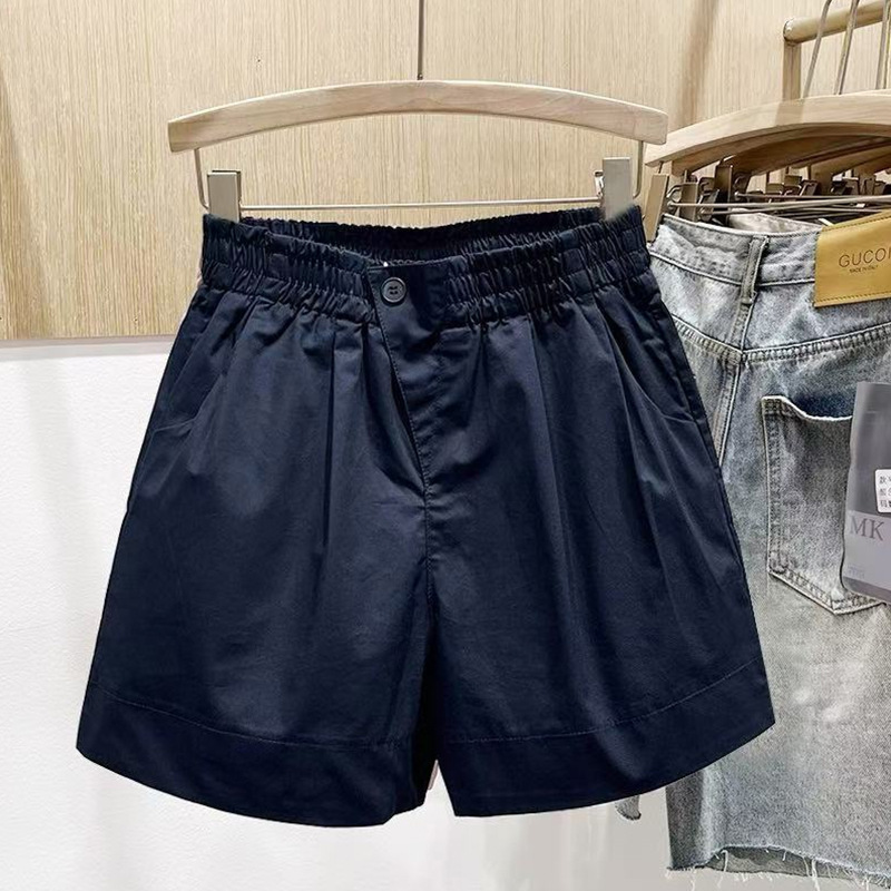 Summer New Casual Shorts for Women, Loose Fit, Slimming, Versatile Wide-Leg Pants, High-Waisted, Elastic Waist, A-Line Pants Wholesale Summer New Casual Shorts for Women, Loose Fit, Slimming, Versatile Wide-Leg Pants, High-Waisted, Elastic Waist, A-Line Pants Wholesale