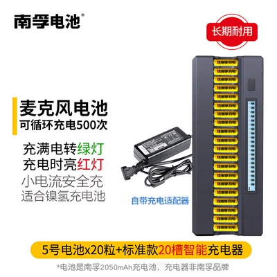 microphone KTV microphone battery | Hibrid akkumulyator batareyaları - aa-battery-x20-capsules-20-slot-charger