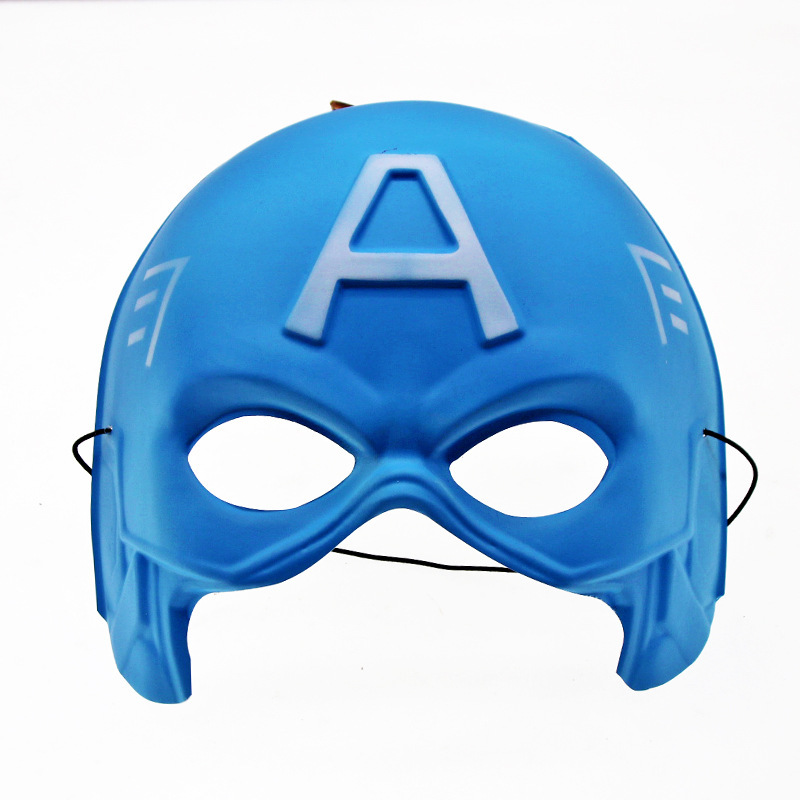 Máscara de Spider-Man de dibujos animados para niños, League of Legends, Capitán América, Batman, Flash, máscara de PVC para juegos de rol en puestos callejeros. image 4