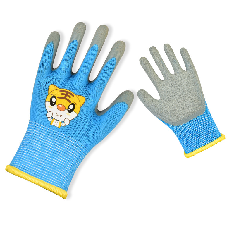 Guantes de protección laboral para niños jardinería de jardín recogiendo anti-desgarro coger el mar niños estudiantes guantes de protección laboral al aire libre