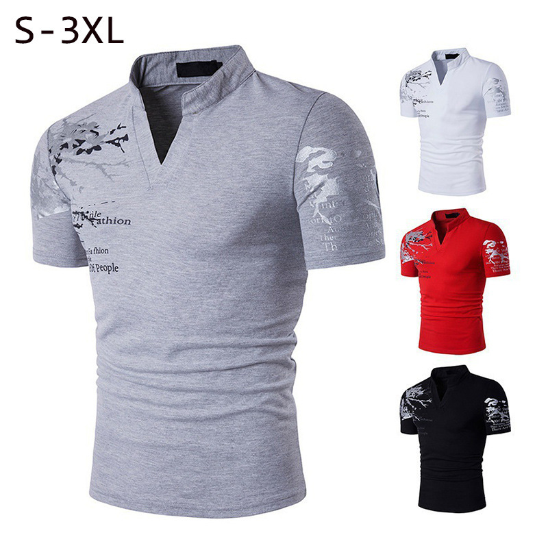 2026 In-Stock Cross-Border Men's New Polo T-Shirt Summer Short-Sleeve Fashion Casual Printed Men's Top 2026 In-Stock Cross-Border Men's New Polo T-Shirt Summer Short-Sleeve Fashion Casual Printed Men's Top