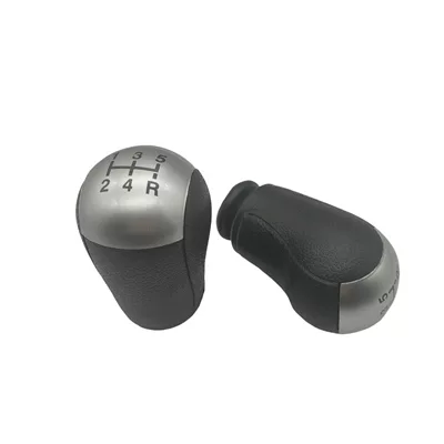 Cab and accessories shift knob, Focus gear shift - black-with-silver-cover-five-speed