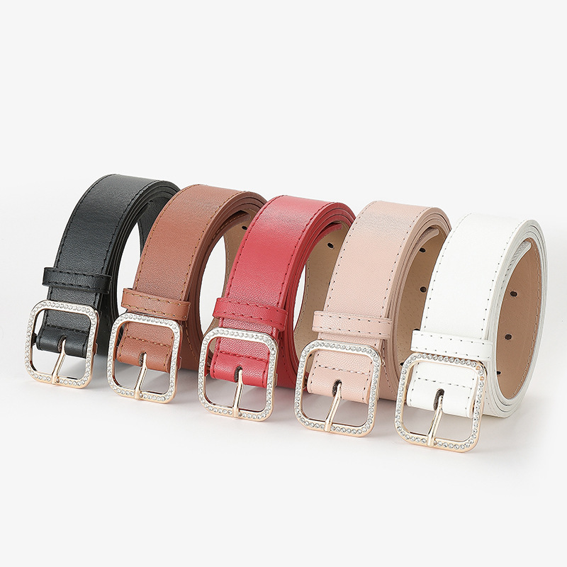 Spring and summer new pattern Europe and America fashion Set lady Square buckle leisure time belt decorate Dress Belt