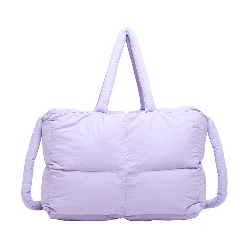 Libro rojo pequeño bolso de ropa de algodón bolso de plumón para mujeres 2024 gran capacidad bolsa de ocio bolsa de hombro para mujeres de viaje bolsa de mano