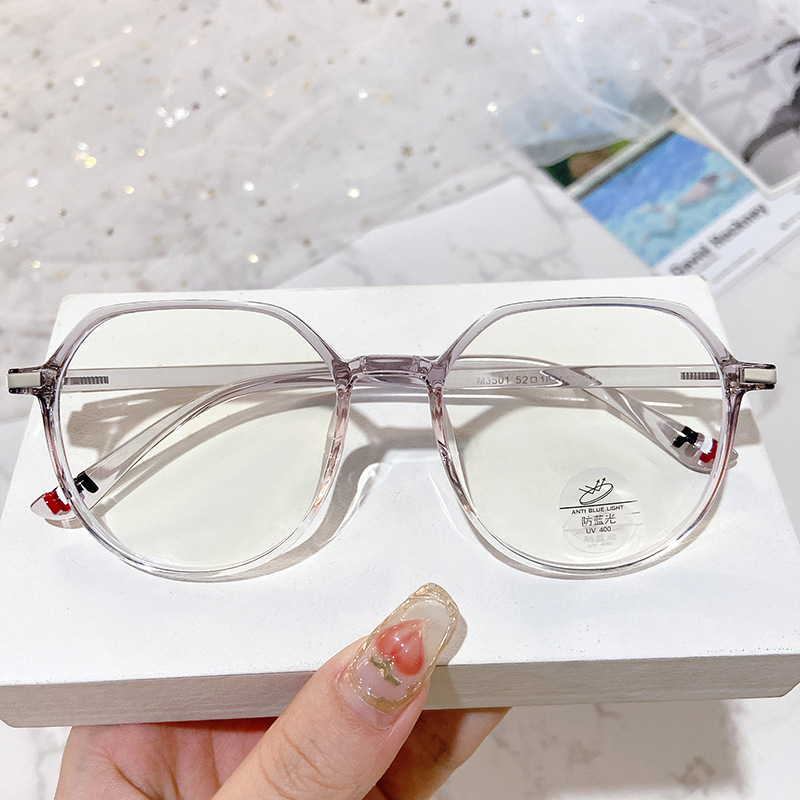 M3501 Korean Edition Trend face without makeup Street beat girl student Plano lenses Excessive Can be equipped with Myopia Blue light