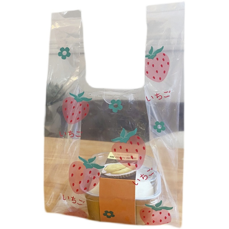 Bolsa de plástico transparente hielo en polvo jalea para llevar bolsa de embalaje fruta pesca merienda postre bolsa de hornear bolsa de chaleco