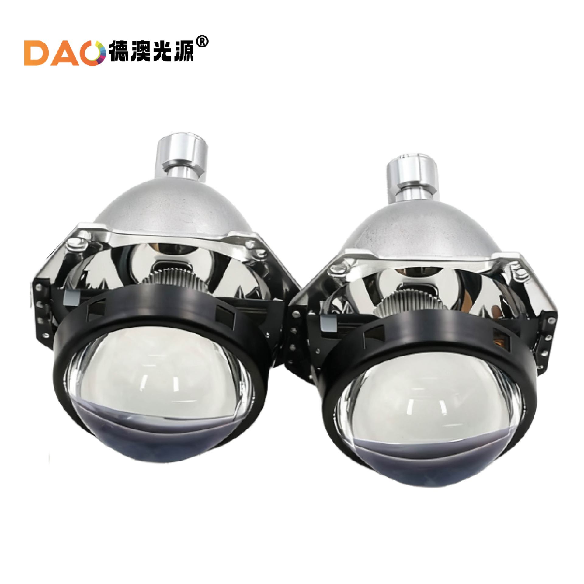 MINI mar cinco lente de la linterna del coche 2,5 pulgadas de doble lente de luz H1 bombilla H1 luz Super brillante concentrado instalación no destructiva