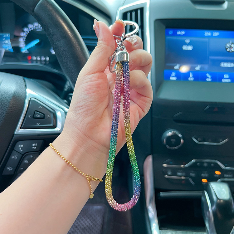 22g Weight Bag Pendant, Keychain Classification 1 Piece Quantity Holiday, Daily Occasion Rhinestone Material Solid Color Pattern Unisex Gender 1 Piece Solid Color Rhinestone Unisex Bag Pendant Keychain 6