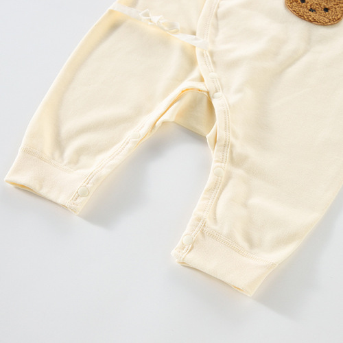 Baby onesies spring and autumn category A newborn clothes baby pure cotton bag fart clothes Anyang children's clothing baby harem clothes
