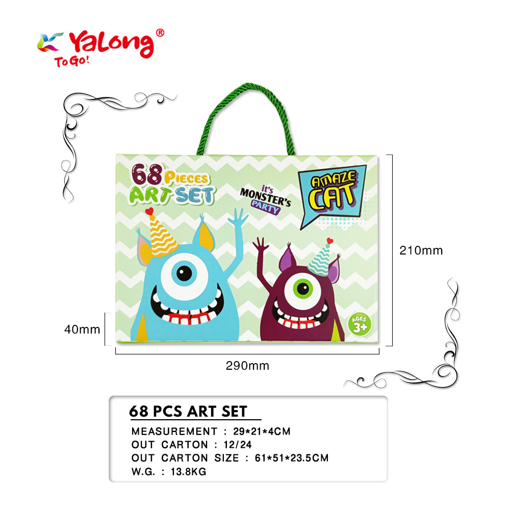 Set de Pintura y Papelería Escolar para Niños