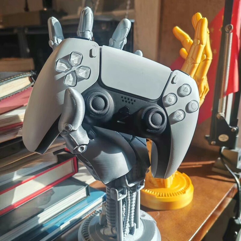 跨境3d打印机械手赛博朋克一体成型游戏手柄支架模型玩具支架仿真|undefined
