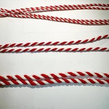 现货批发2mm3mm二股红白棉绳5mm红白混棉绳棉扭绳