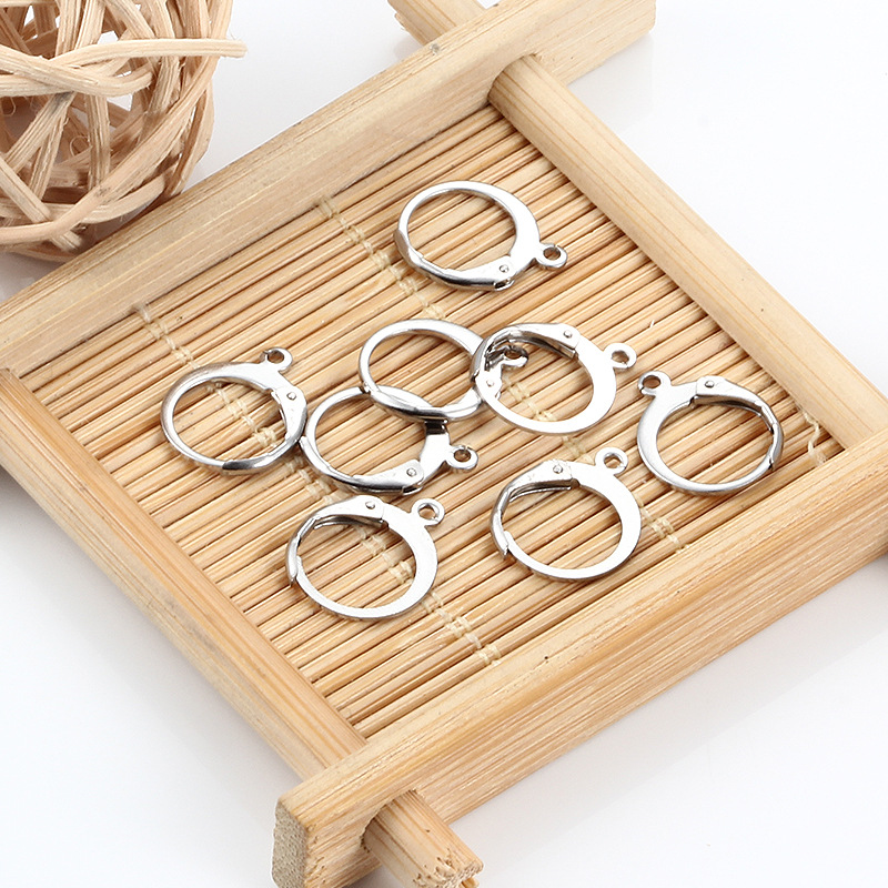 Simple Style Style 20 PCS/Package Stainless Steel Solid Color Polished Earring Findings