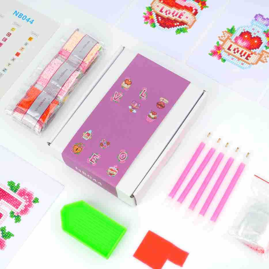 Amazon transfronterizo 5D pintura de diamantes 5 * 7 pulgadas sin marco Decoración de Día de San Valentín amor amor letras amor edición DIY