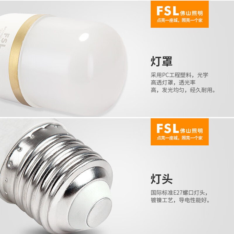 FSL Foshan Iluminación bombilla led bombilla de inducción de microondas bombilla de inducción de infrarrojos del cuerpo humano radar lámpara de pasillo inteligente
