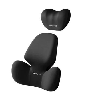 Lumbar Support Set Memory Foam Pillow — Headrest