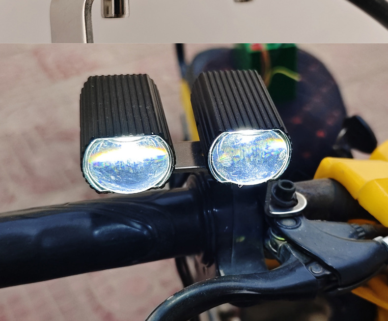 New Car LED Front Fog Light Grille Spotlight White Yellow Dual Color