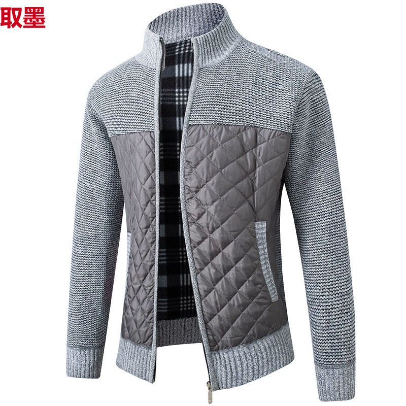 Winter warm fashionable jacket, knitted sweater, keep warm cardigan