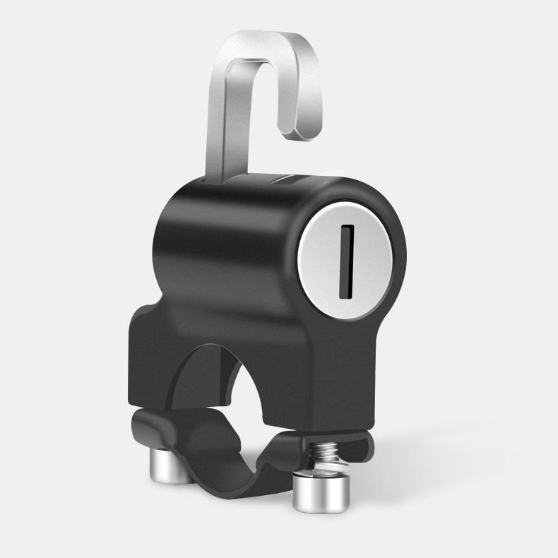 Helmet hook lock, practical motorcycle lock, practical lock for electric vehicle travel safety helmet, anti-theft keychain