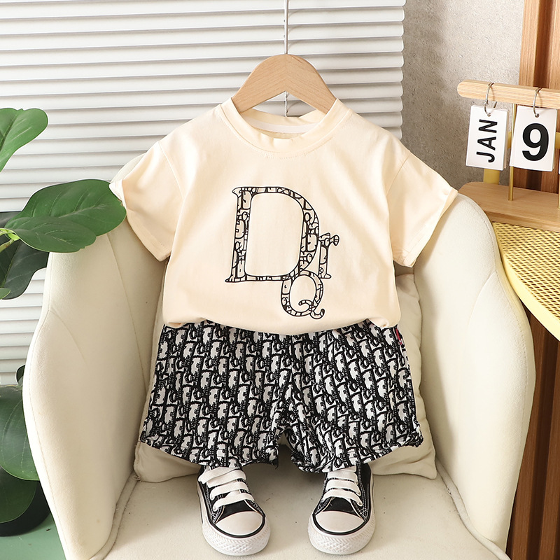子供半袖セット夏男の子服女の子tシャツ赤ちゃん夏服服2025新しい子供服ファッション|undefined