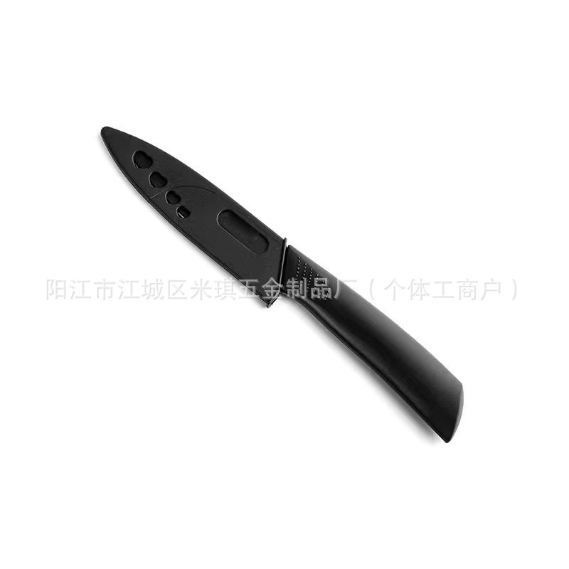 黒鋼包丁セット キッチンフルセット 寮 家庭用 包丁 まな板 2in1 補助食品 果物ナイフ カバーケース付き|undefined