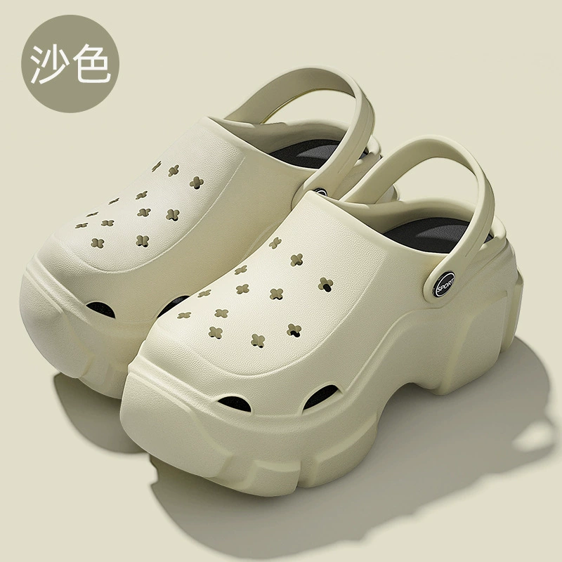 Slippers Platform Sandals, 8 cm Thick Sole, Summer Beach Clogs, Sizes 34–41