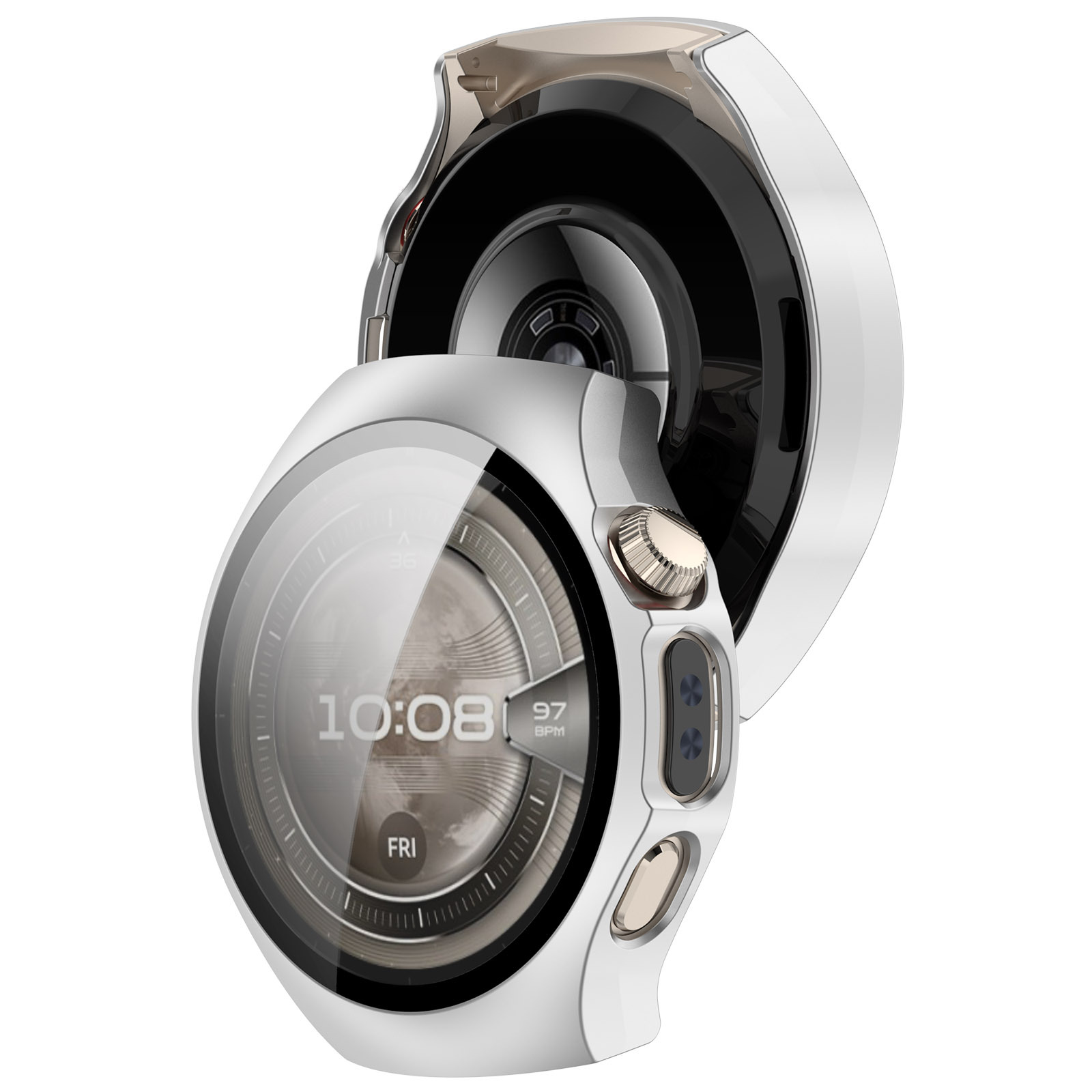 Xinyuan Shuntong is suitable for the Huawei watch5 protective case with a 42MM tempered film and a full 46MM integrated case and film watch case undefined
