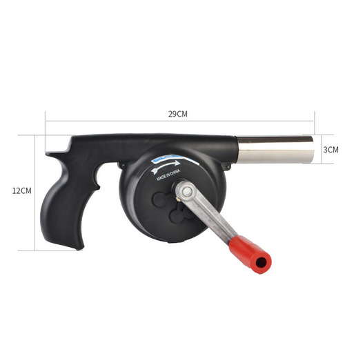 PK7J Outdoor Hand-Crank Ignition Fan Manual BBQ Camping Fire Starting Tool Portable Charcoal Blower
