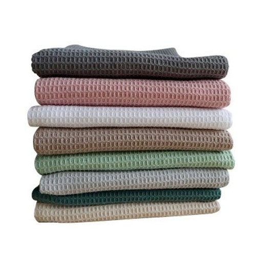 Waffle kitchen tea towel thickened cotton teatowel napkin tea cup cleaning cotton tea towel